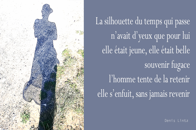 Ligne-art-Poésie - La silhouette du temps qui passe